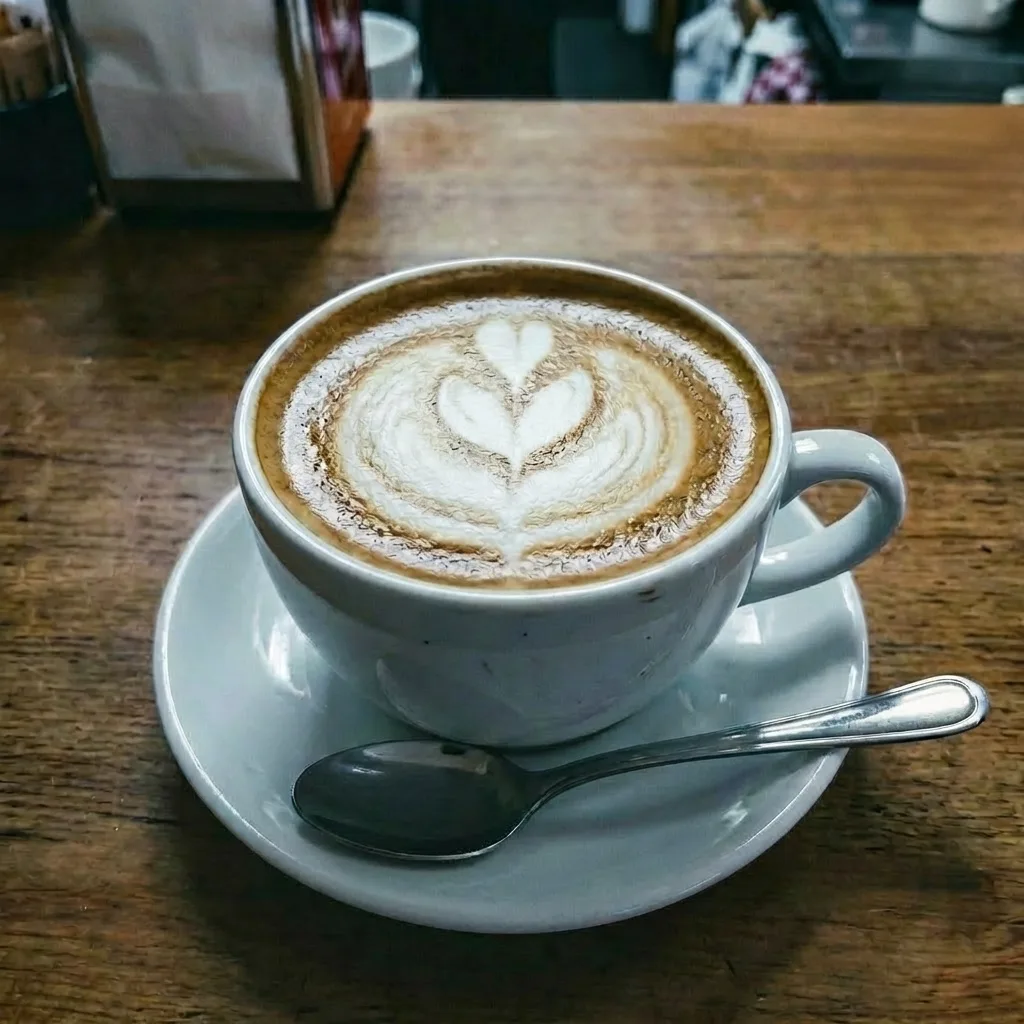 カフェラテの写真
